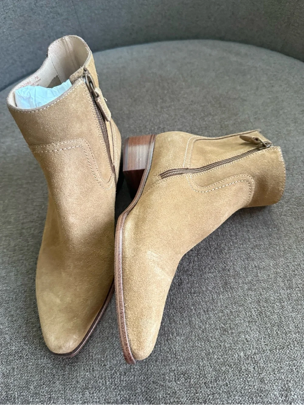 Cole Haan Women's Suede Ankle Boot in Tan